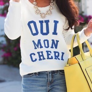J.Crew Oui Mon Cheri Sweatshirt
